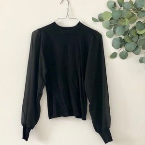 Forever 21 black long sleeve sz S